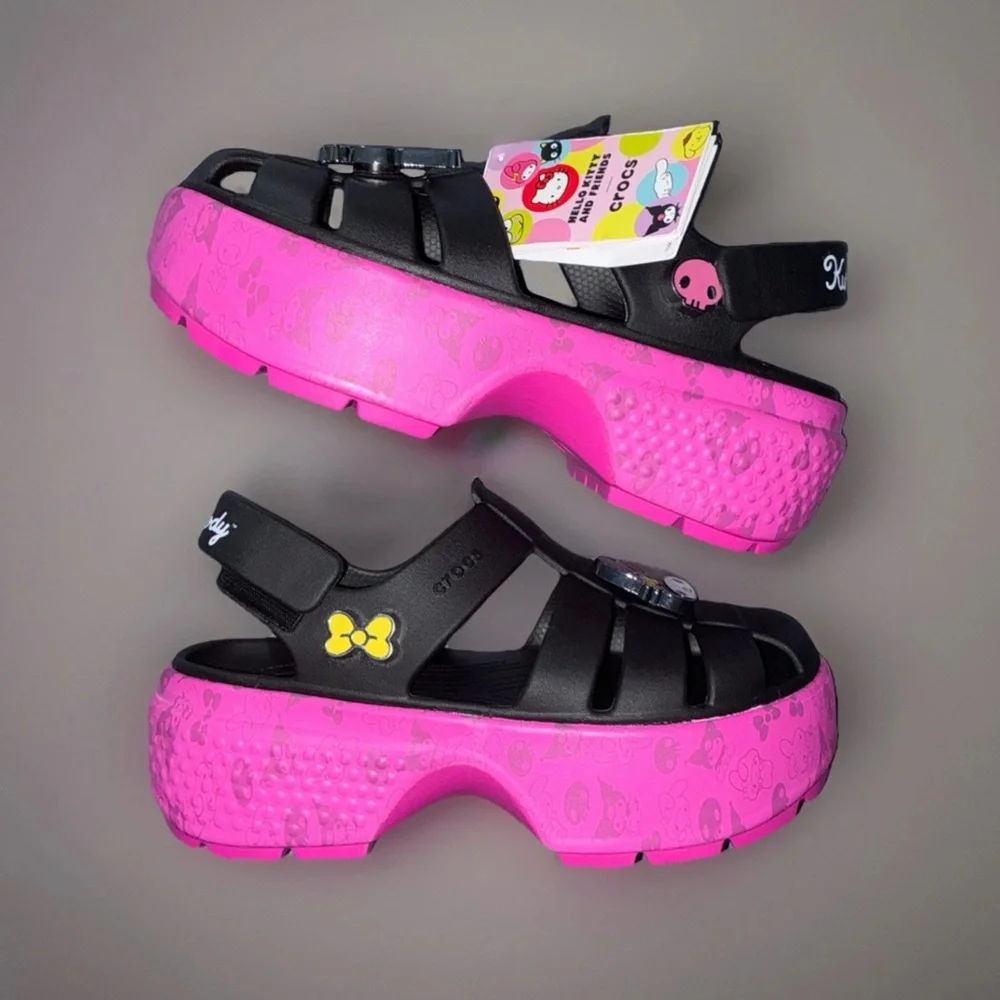ππ Crocs x Hello Kitty and Friends My Melody And Kuromi Stomp Sandal ππ - Picture 1 of 5